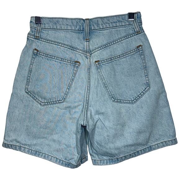 Abercrombie & Fitch The Loose Short High Rise Blue Denim Jean Shorts Size 23 000 - Picture 2 of 8